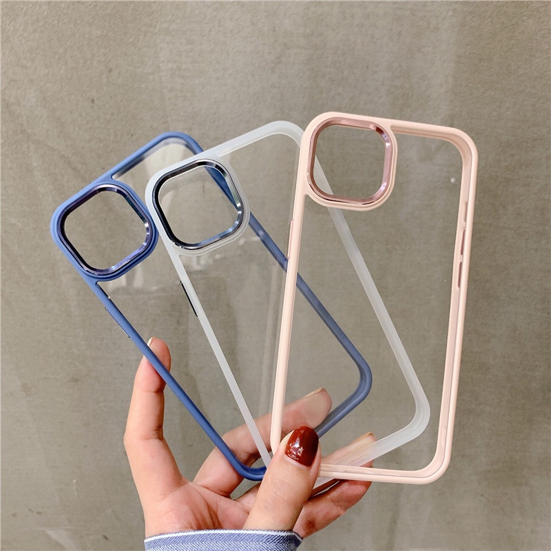Ốp điện thoại trong suốt chống sốc chống rơi cho iPhone 13 13pro 11 12 12pro Max