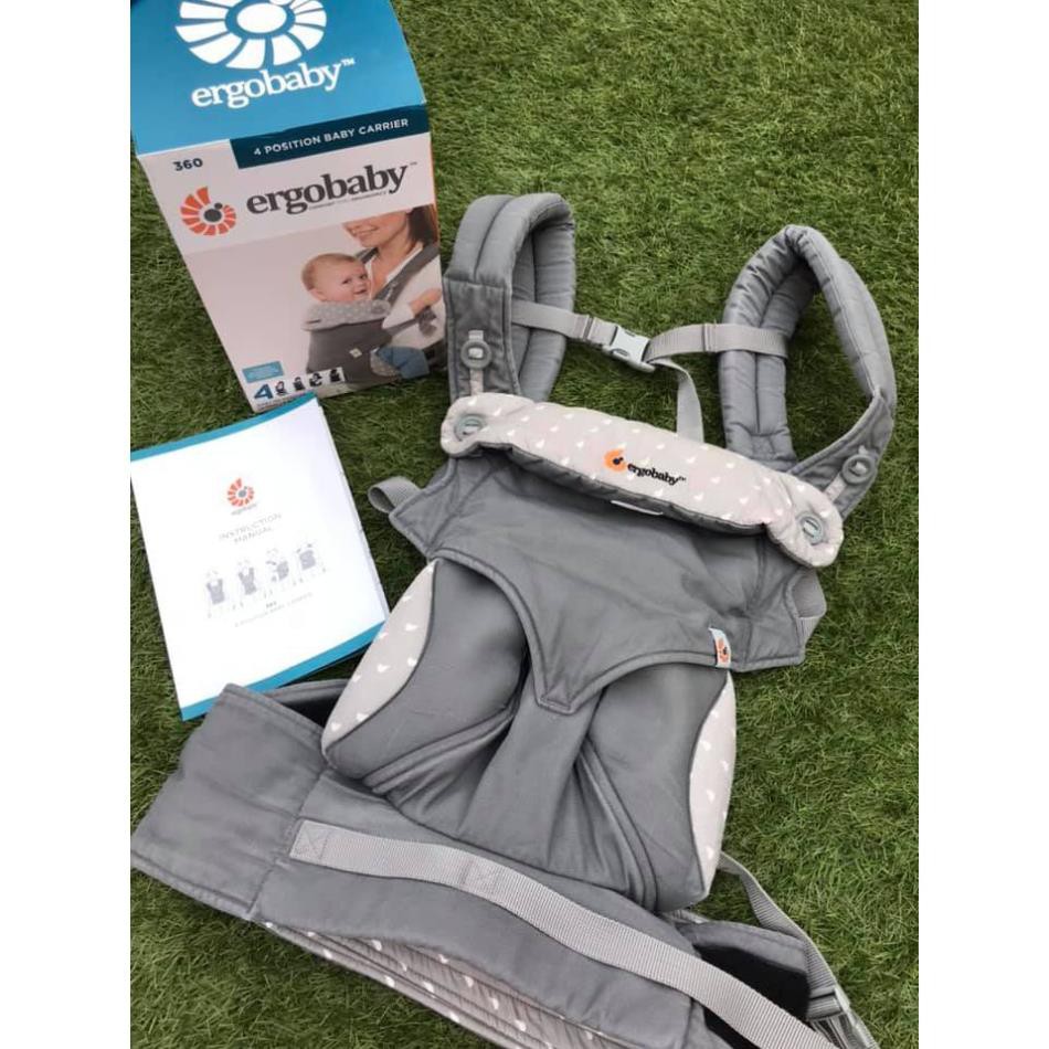 Địu em bé trợ lực địu Mỹ 4 tư thế Ergo Baby 4 Position 360 Baby Carrier Xịn