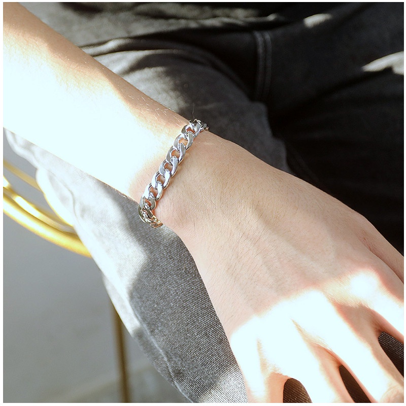 Lắc Tay Titan Ko Đen Nam Nữ Unisex Dây Xích TT 4066