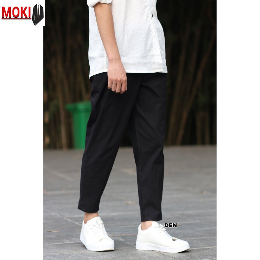 Quần đũi dài nam MOKI ống suông Form Slimfit dáng âu, chất đũi mềm mịn không nhăn xù | BigBuy360 - bigbuy360.vn