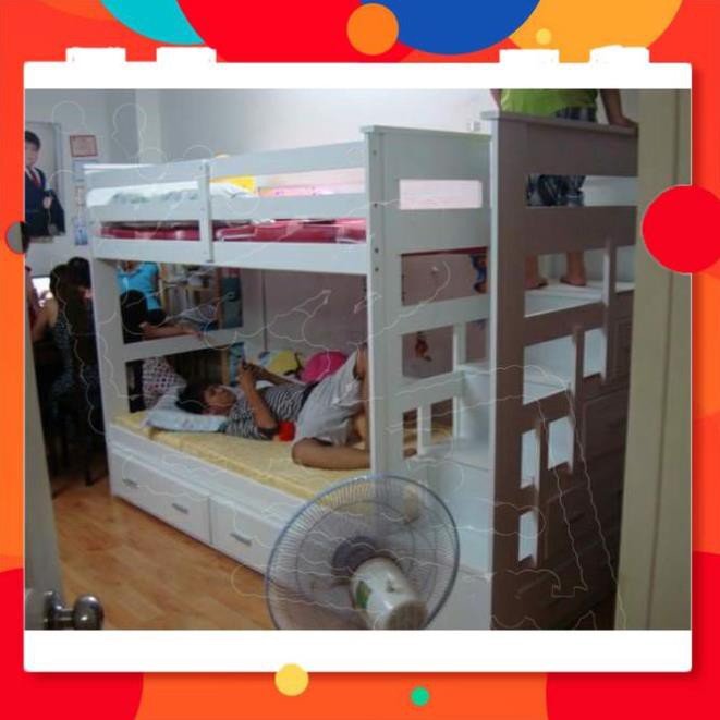 [XẢ HÀNG] Giường 3 Tầng Ali Gỗ Tự Nhiên- Trắng | BigBuy360 - bigbuy360.vn
