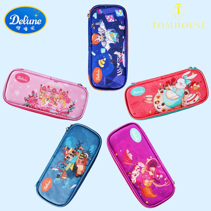 Hộp bút thông minh, hộp đựng bút và dụng cụ học tập Delune cho bé lớp 1-3