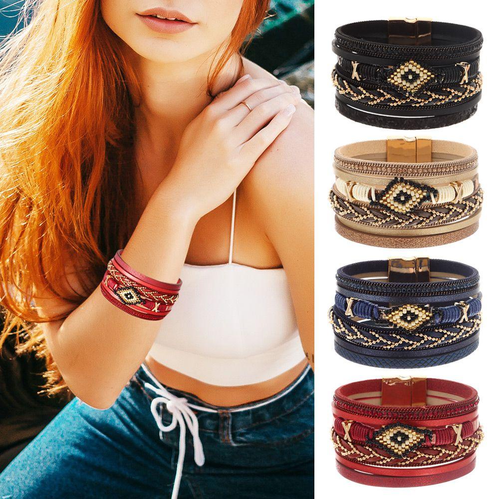 OSIER1 Vòng Đeo Tay Nhiều Tầng Thời Trang Dành Cho Nữ