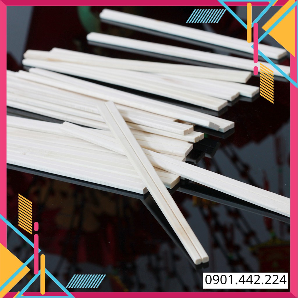 |CÓ SẴN| 100 ĐÔI ĐŨA GỖ TÁCH DÙNG 1 LẦN BAO GIẤY HỞ - HÀNG LOẠI 1, KHÔNG XƯỚC