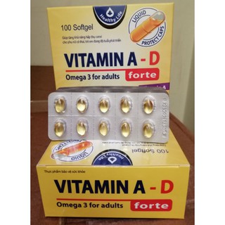 Viên uống vitamin AD bổ sung vitamin giúp giảm khô mắt