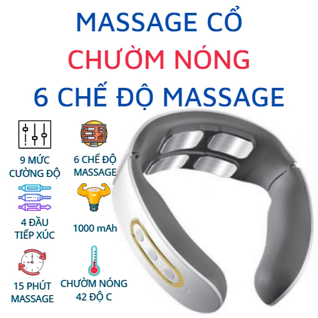 Máy Massage Cổ Vai Gáy GJ-6688 Chính Hãng  - Thiết bị Mát Xa Thông Minh