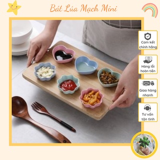 [ADKN] Bát lúa mạch hình tim, hoa, tròn