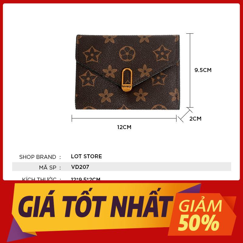 FREESHIP-Ví nữ mini ngắn đẹp cầm tay thời trang cao cấp nhỏ gọn bỏ túi VD207