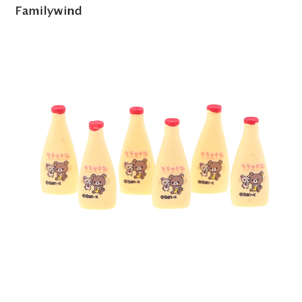 Set 6 Mô Hình Bánh Pudding Mini Tỉ Lệ 1: 12 Trang Trí Nhà Búp Bê