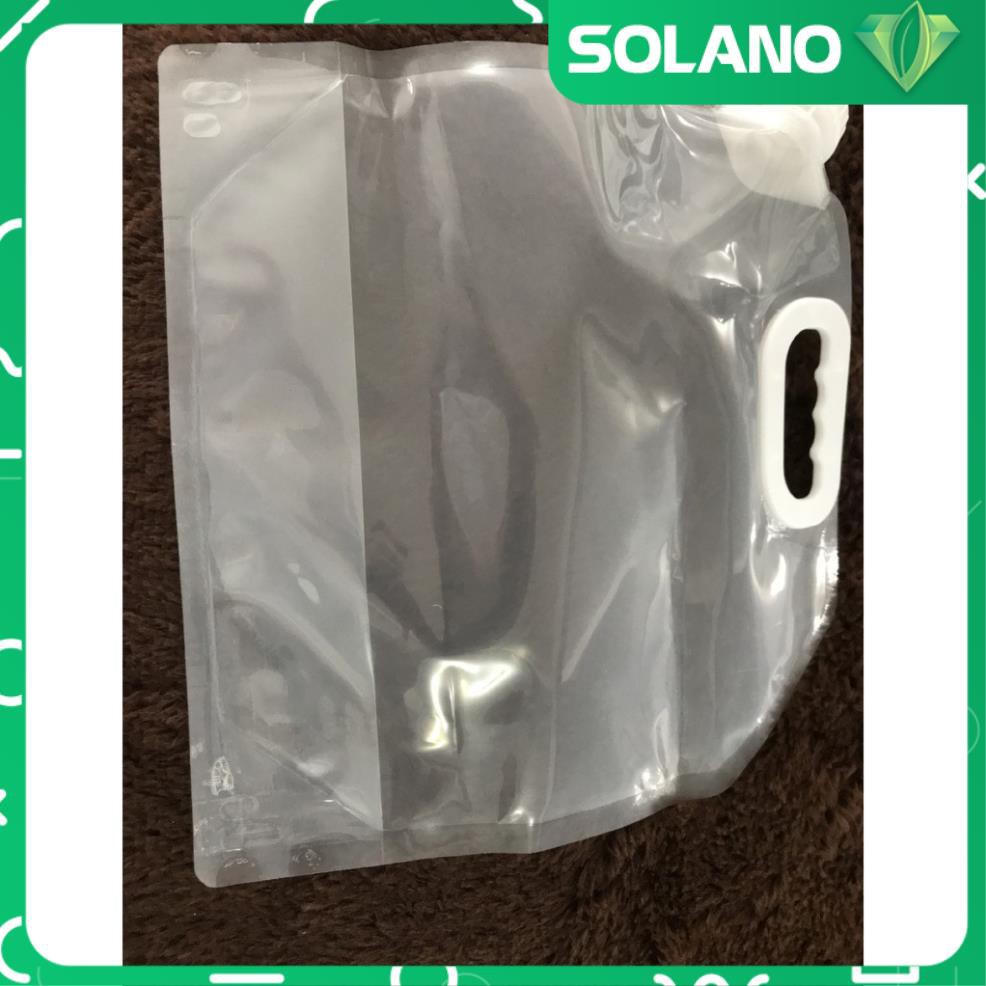 Bình đựng nước 5 lít SOLANO túi đựng nước gấp gọn đi du lịch, dã ngoại tiện dụng HG-001196