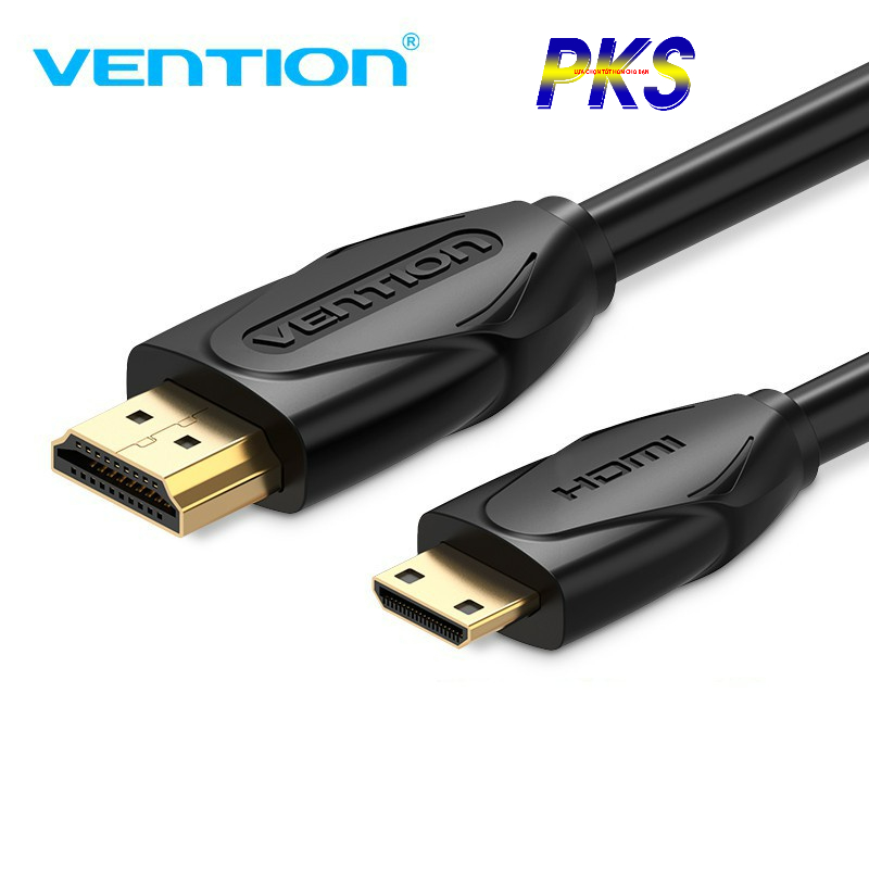 Cáp chuyển đổi Mini HDMI sang HDMI mạ vàng cao cấp dài 2m Vention - Hàng chính hãng