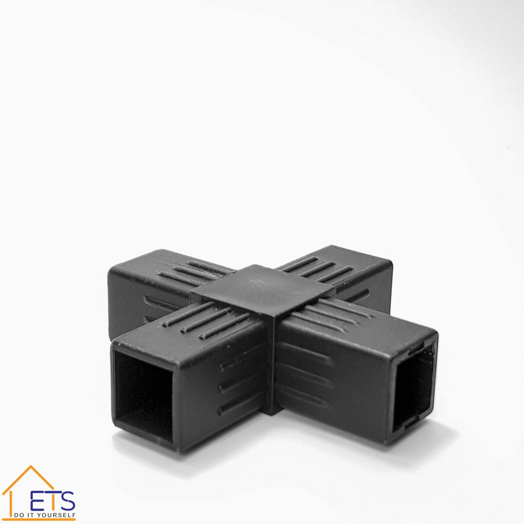 COMBO 4 khớp nối nhựa thông minh chữ thập dùng cho ống vuông kích thước 25x25