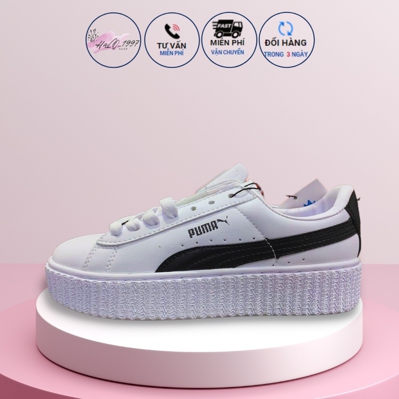 Giày Thể Thao Nam Nữ HOT 2021- Giày Sneaker Trắng Móc Đen Xanh Đi Học, Đi Chơi Phong Cách-Super Fullbox-Halo1997