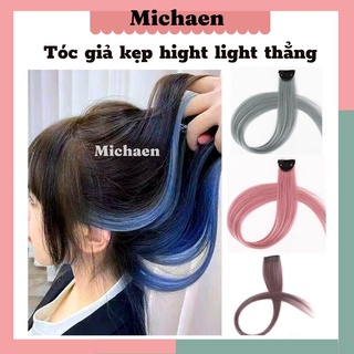 Tóc giả nữ đẹp kẹp hight light thẳng dài nhiều màu cosplay Michaen