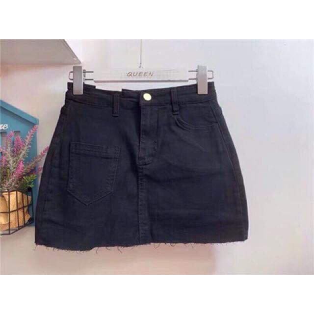 Chân váy jean đen ( có quần trong) | BigBuy360 - bigbuy360.vn
