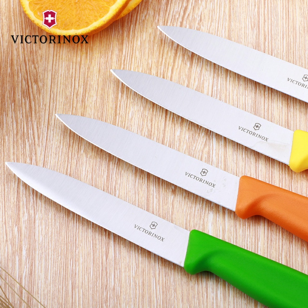 DAO BẾP VICTORINOX LƯỠI THẲNG,RĂNG CƯA 10CM- ĐẦU NHỌN