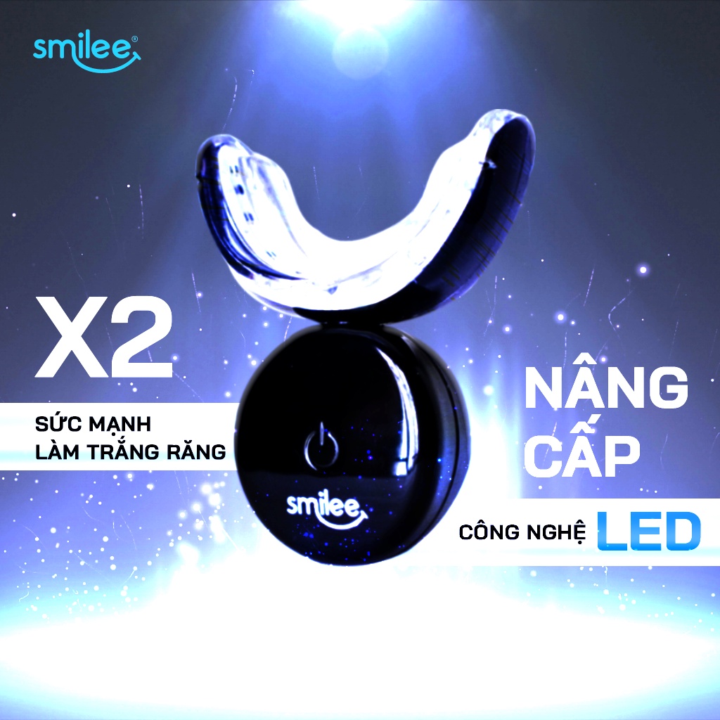 Máy làm trắng răng Smilee Extra tại nhà gấp 2 lần cho mọi loại răng - Gemizy Shop