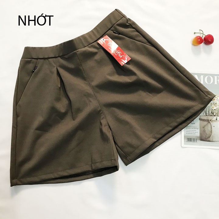 [Mã FAMAYWA giảm 10K đơn 50K] Quần đùi nữ freesize từ 45-52kg quần sọt (short) nữ vải kaki thun - QNU11 | BigBuy360 - bigbuy360.vn