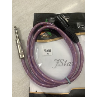 Dây cắm micro XLR đầu 6.5ly dài 1M (Tốt)