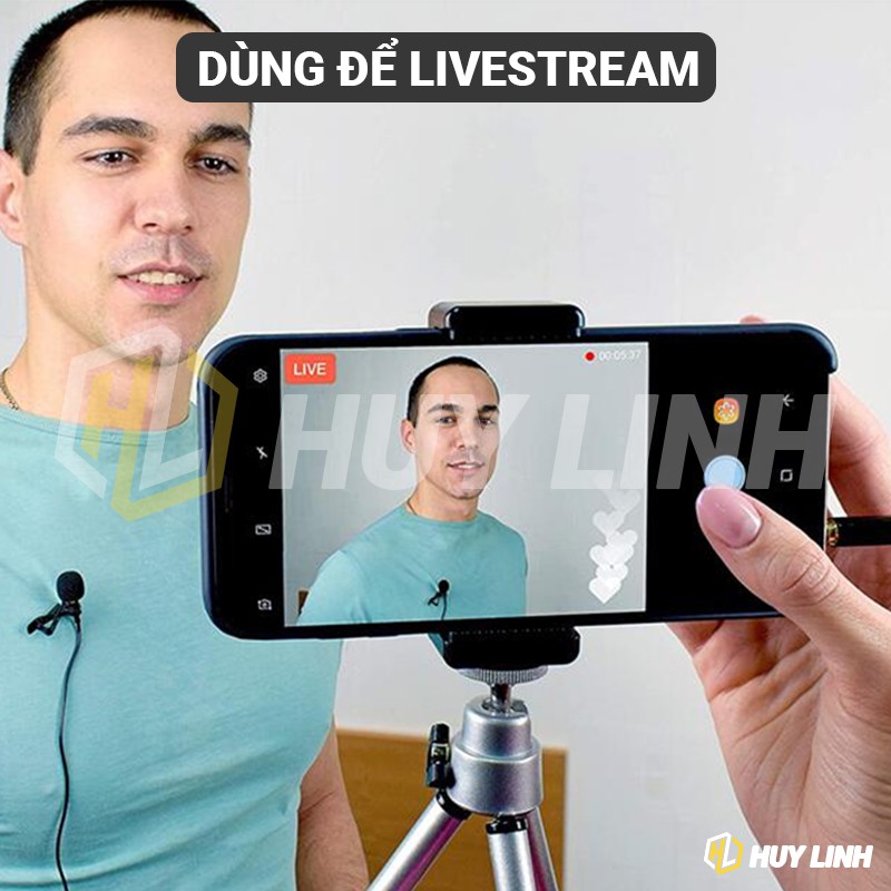 [Freship] Mic thu âm cài áo hàng cao cấp hỗ trợ quay video tiktok, livestream bán hàng BH12T