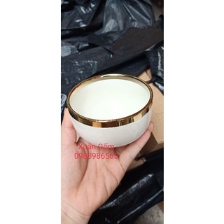 Bát cơm viền vàng