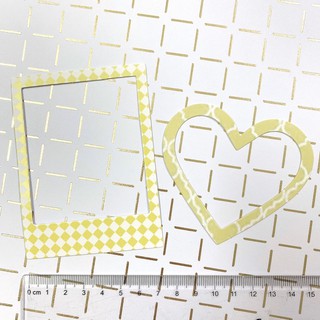 Set 2 khung viền trang trí ảnh handmade (có sẵn keo) TÔNG VÀNG