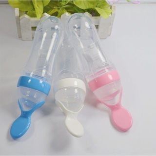 Bình Thìa Silicon Tập Ăn Dặm Cho Bé