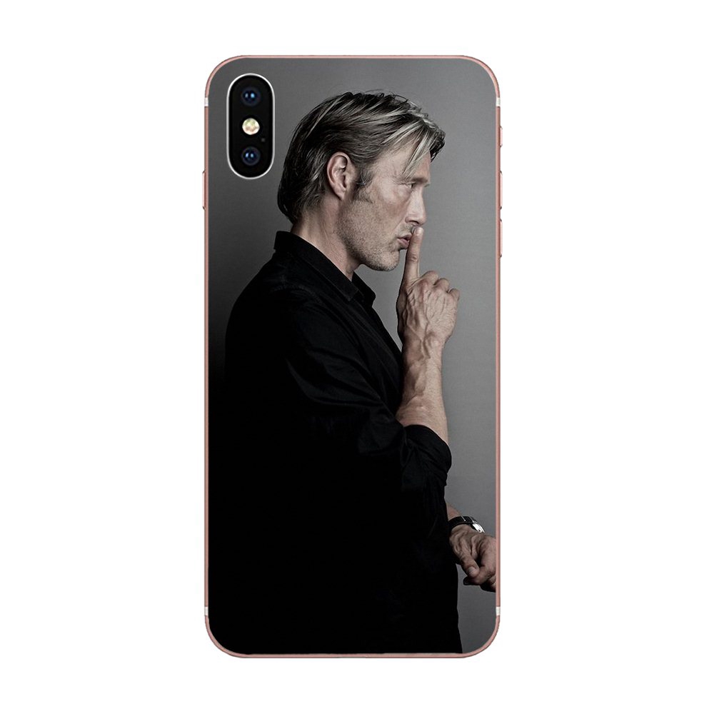 Ốp Điện Thoại Họa Tiết Hannibal Mads Mikkelsen Cho Xiaomi Mi 9 A1 Redmi 3s 4a 4x 5 6a Note 4 5 7 Plus