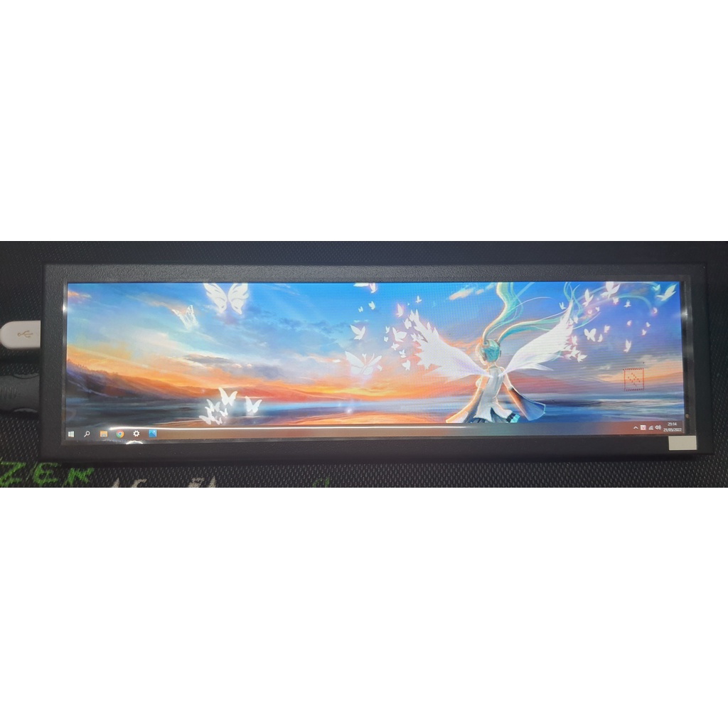 Màn hình 8.8 inch, cab HDMI, nguồn usb, tản nhiệt nước custom