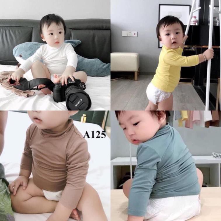 [BÁN LỖ] ( đủ size 1-8 tuổi) ÁO BÚN CỔ 3 PHÂN GIỮ NHIỆT CAO CẤP CHO BÉ