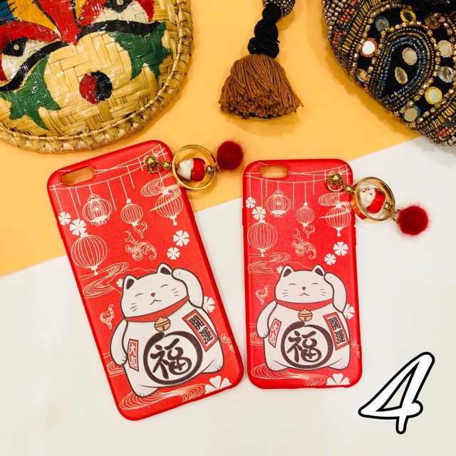 Ốp lưng mèo thần tài - mèo may mắn Ip 6 6plus 7 7plus X