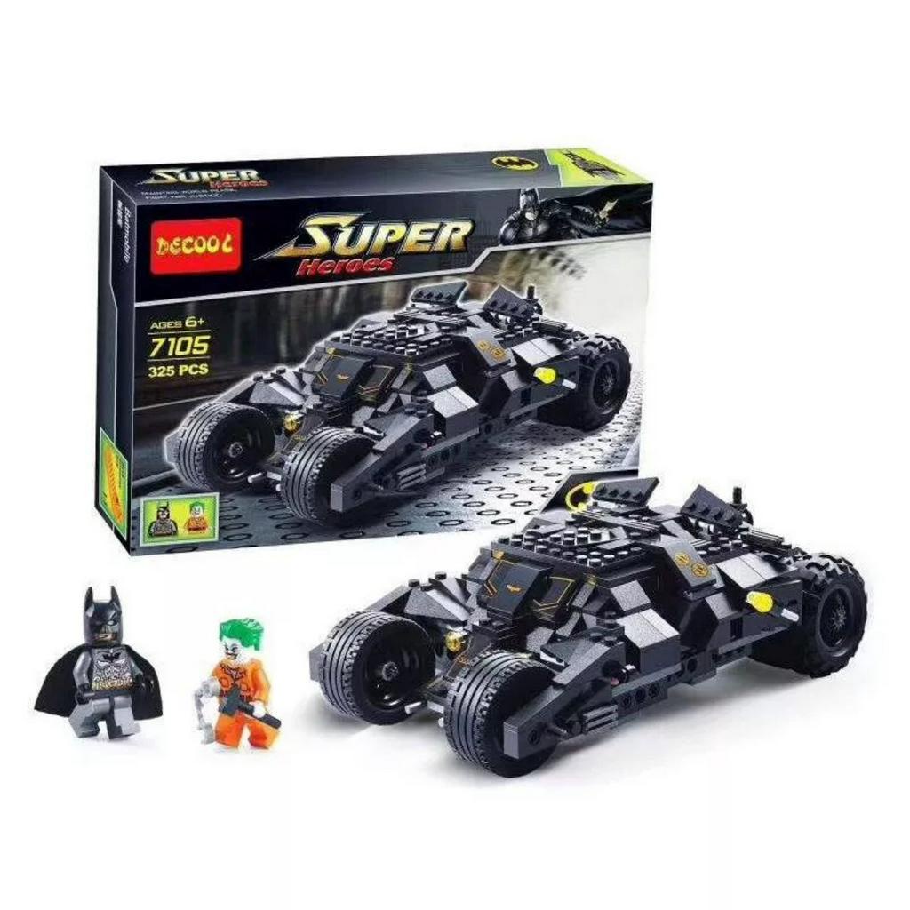 Đồ chơi lắp ráp xe batman Tumbler gồm 325 chi tiết dochoitrituehb, đồ chơi thông minh cho bé bằng nhựa ABS 7105