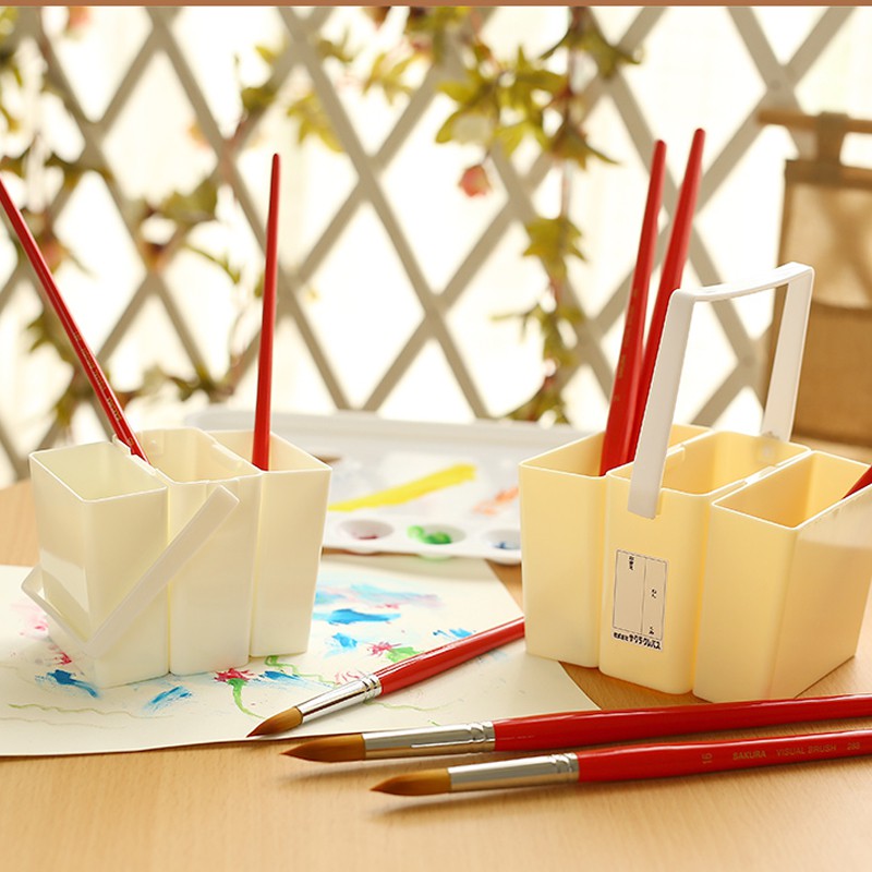 SeamiArt Bộ 3 xô nhựa nhỏ tiện dụng đa năng