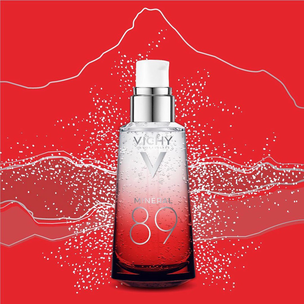 Tinh chất khoáng cô đặc Vichy Mineral 89 (màu đỏ)