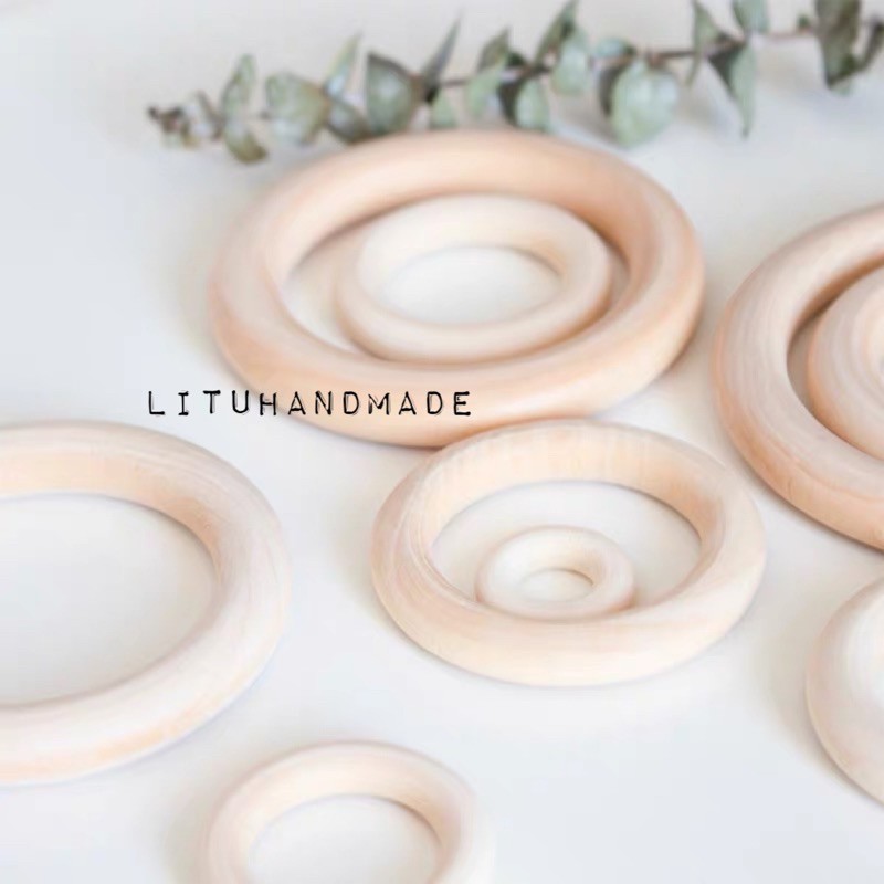 Lục Lạc Vòng Gỗ Sồi Làm Đồ Chơi Cho Bé | 70mm