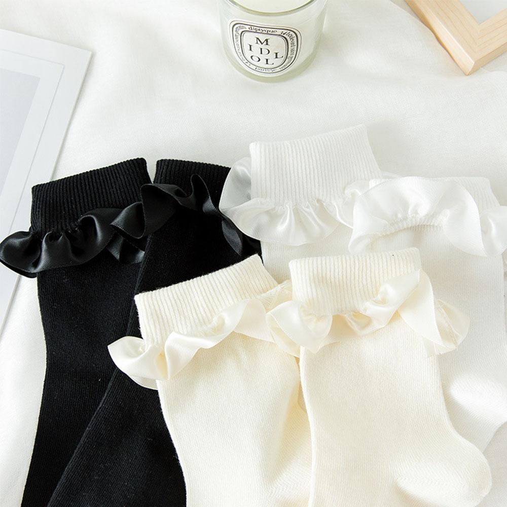 Vớ Cotton Cổ Ngắn Họa Tiết Dễ Thương Ngọt Ngào Cổ Điển Cho Nữ