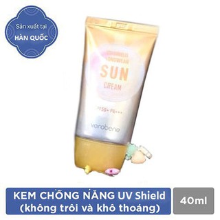 Kem Chống Nắng (Hàn Quốc)_Verobene UV Shield Sun Cream 40ml
