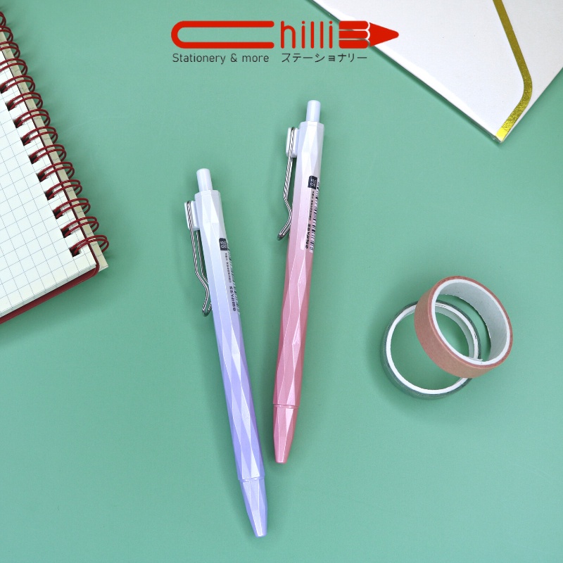 Bút Gel Bấm Diamond Beifa Mực Đen, Ngòi 0.5mm Nhiều Màu Cao Cấp