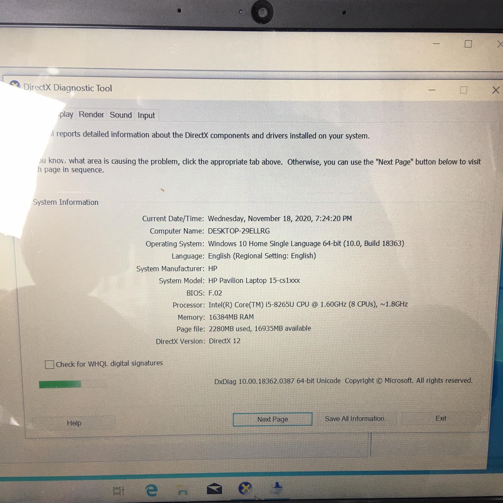 Laptop HP Pavilion  15-cs1045tx (Core I5-8265U 8 CPU, Ram 16GB, SSD M2 256GB, HDD 1TB, VGA 2GB, 15.6 Inch FullHD | BigBuy360 - bigbuy360.vn