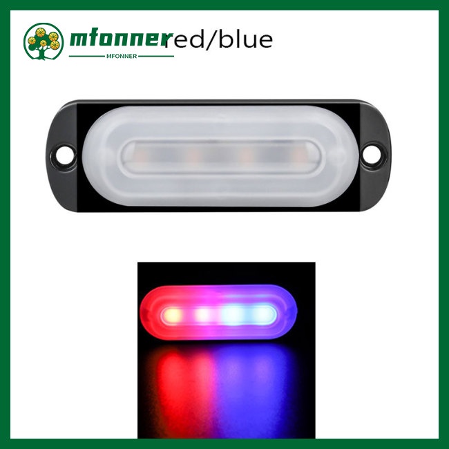 Đèn Led 6 Bóng 12v 24v Siêu Mỏng Chống Va Chạm / Bụi Bẩn Dành Cho Xe Hơi / Xe Tải