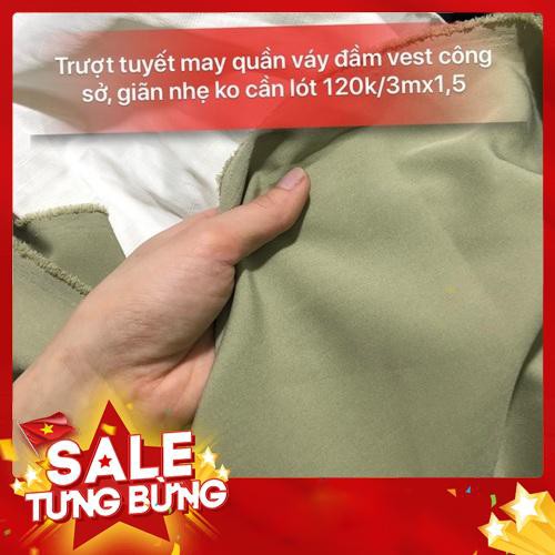 Trượt tuyết công sở mềm giãn nhẹ 120k/3mx1,5 may quần váy áo đầm vest ko cần lót -Hàng nhập khẩu