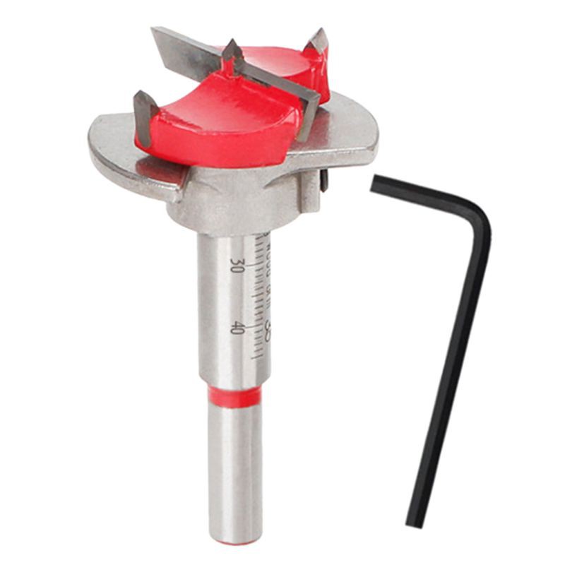 Mũi khoan lỗ bản lề 35mm tùy chỉnh tiện dụng cho làm đồ gỗ kèm cờ lê