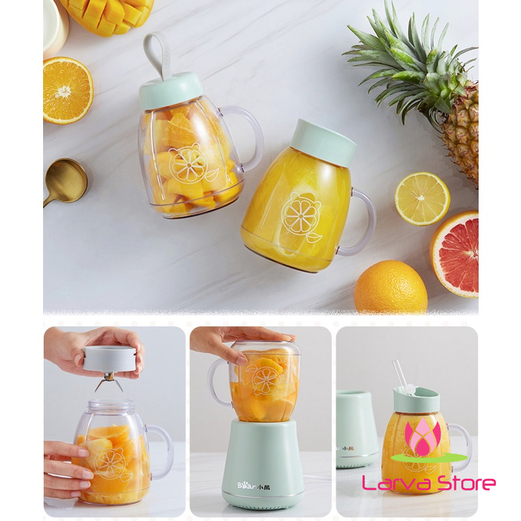 Máy Xay Sinh Tố Hoa Quả Mini Bear LLJD04A1 (400ml +600ml)
