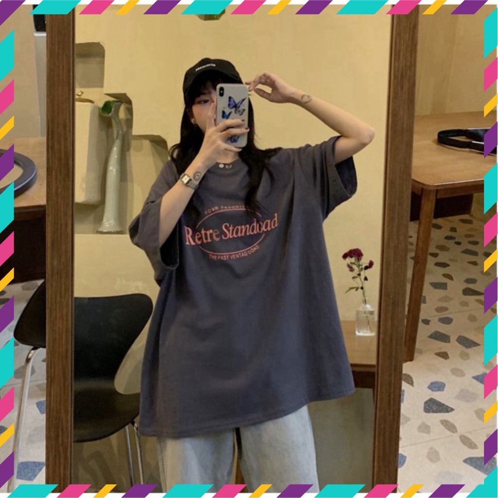 Áo Thun Tay Lỡ Form Rộng Retre Siêu Hot 🍁 Áo thun Unisex nam nữ đều mặc được | BigBuy360 - bigbuy360.vn