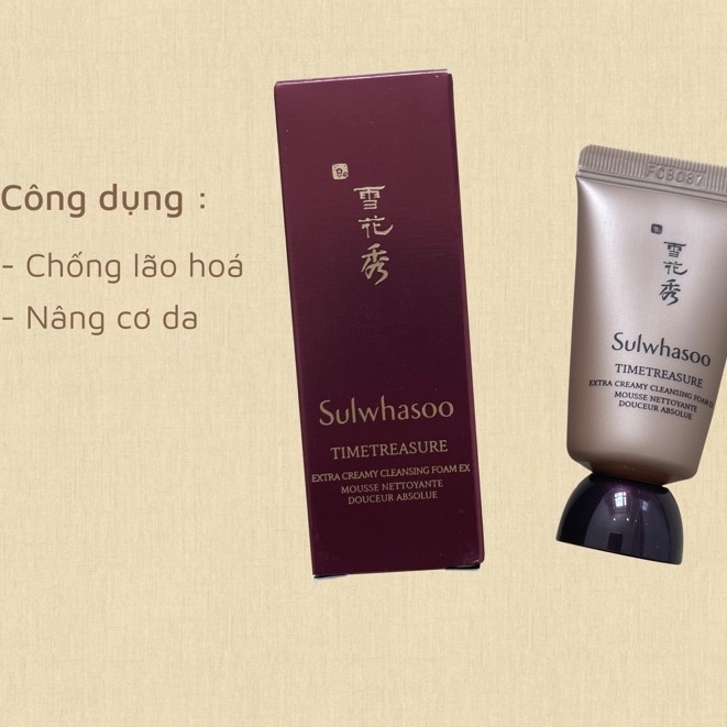 SỮA RỬA MẶT Thông đỏ Sulwhasoo mini 15ml