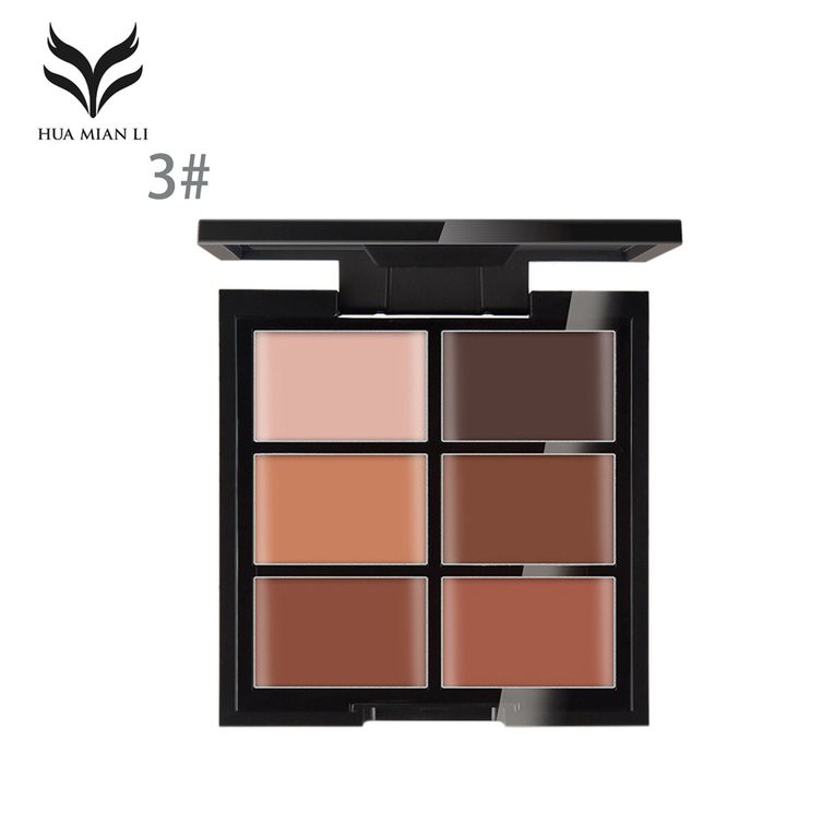 [Hàng mới về] Bảng kem che khuyết HUAMIANLI điểm 6 màu sắc trang điểm tự nhiên | BigBuy360 - bigbuy360.vn