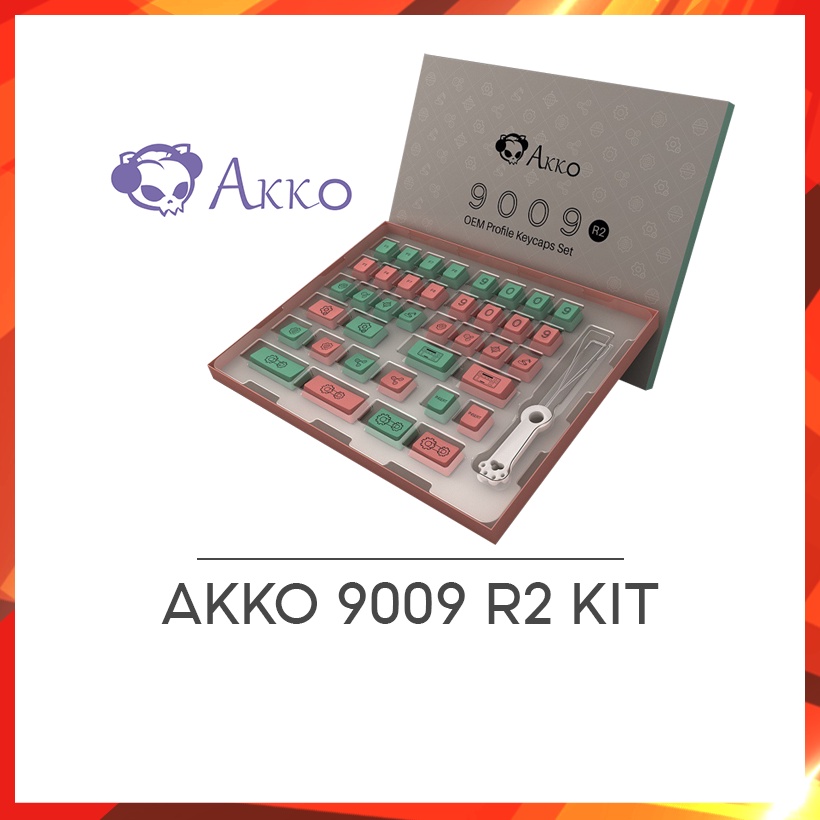 [Mã ELHAMS5 giảm 6% đơn 300K] Keycap AKKO 9009 R2 kit (38 nút)