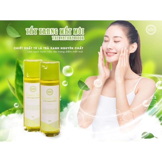 [HÀNG CÔNG TY] TẨY TRANG MẮT MÔI CHIẾT XUẤT TRÀ XANH – TẨY TRANG GREEN TEA LIP AND EYE MAKEUP REMOVER