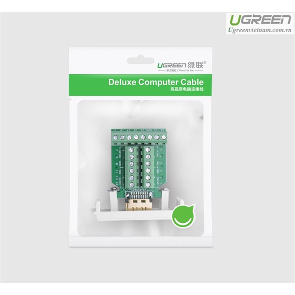 Adapter HDMI âm tường có ốc vít Ugreen 20315