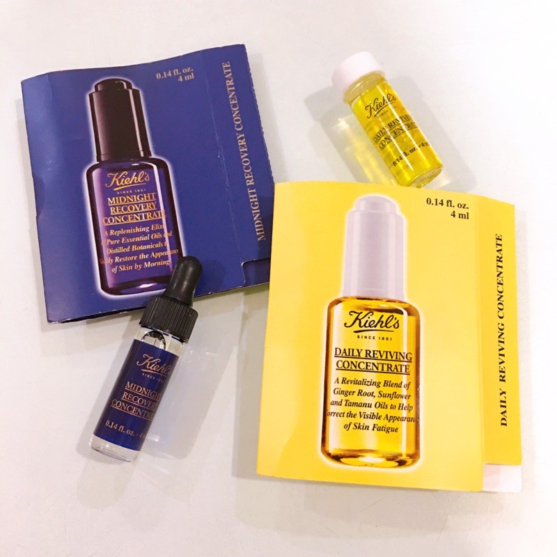 [KIEHL'S] Set 2 serum tái tạo da Daily và Midnight Concentrate